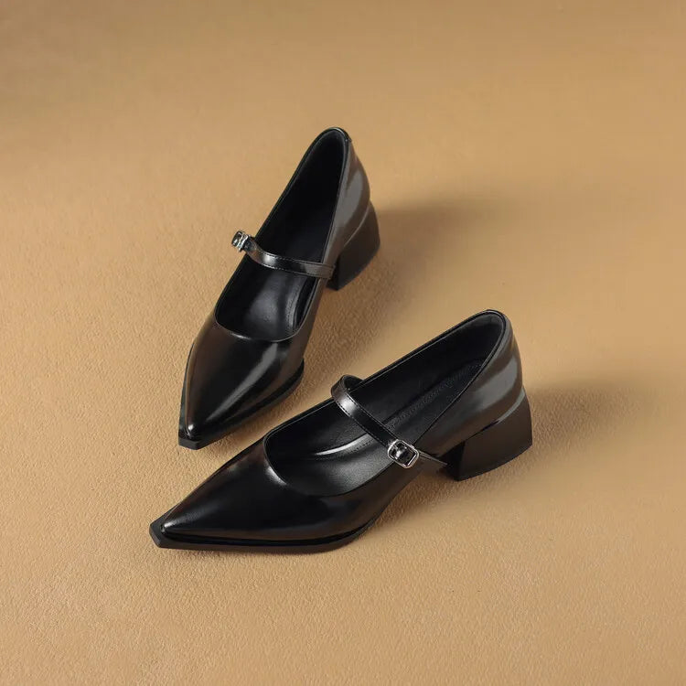 Tacones Allure de cuero genuino