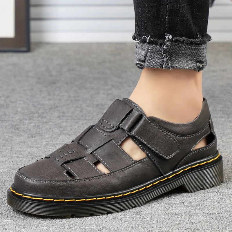 Sandalias Travi de cuero genuino