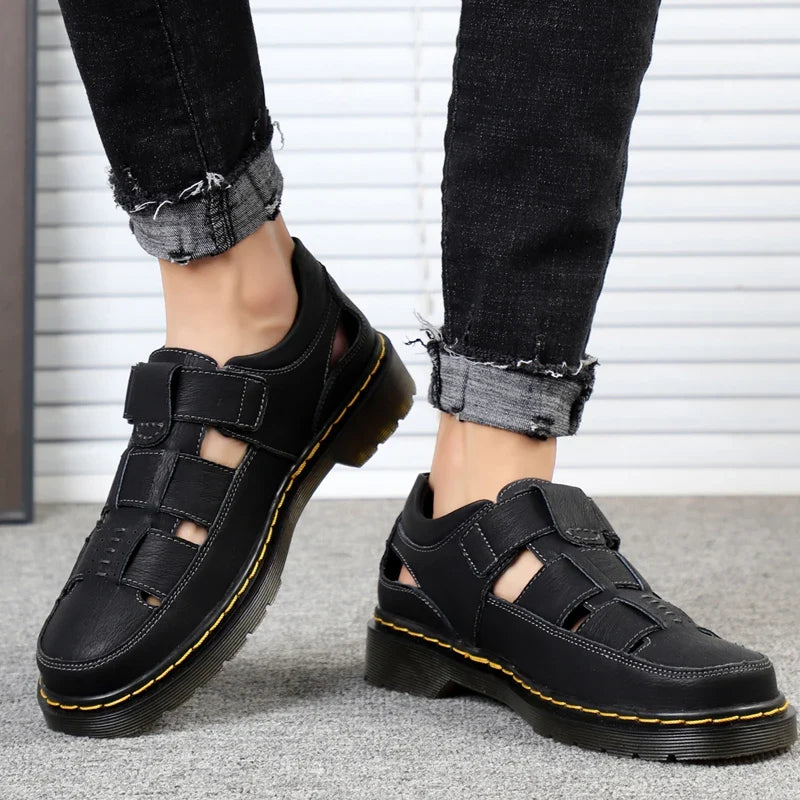 Sandalias Travi de cuero genuino