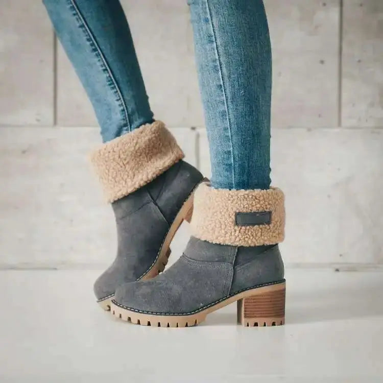 VENZO FLEECE ANKLE BOOTS
