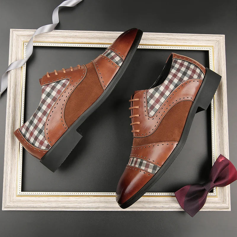 EVANDER CHECK OXFORDS
