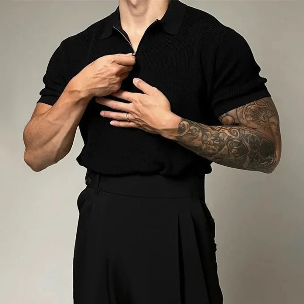 Polo Contour con zip