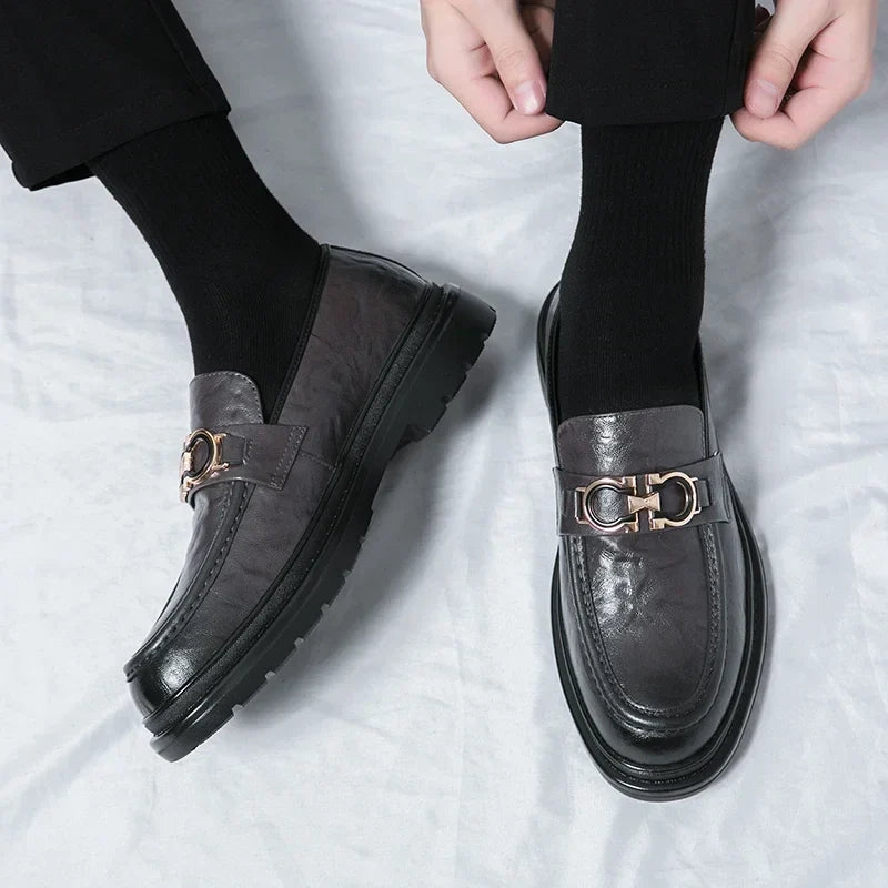 Mocassins Wilbur em pele