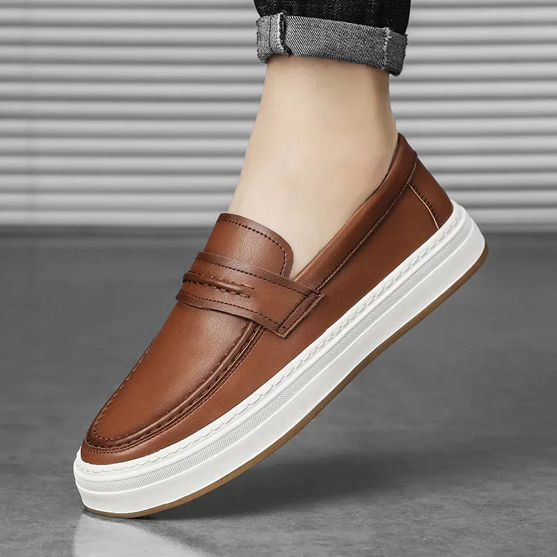 Mocasines Moico de cuero genuino