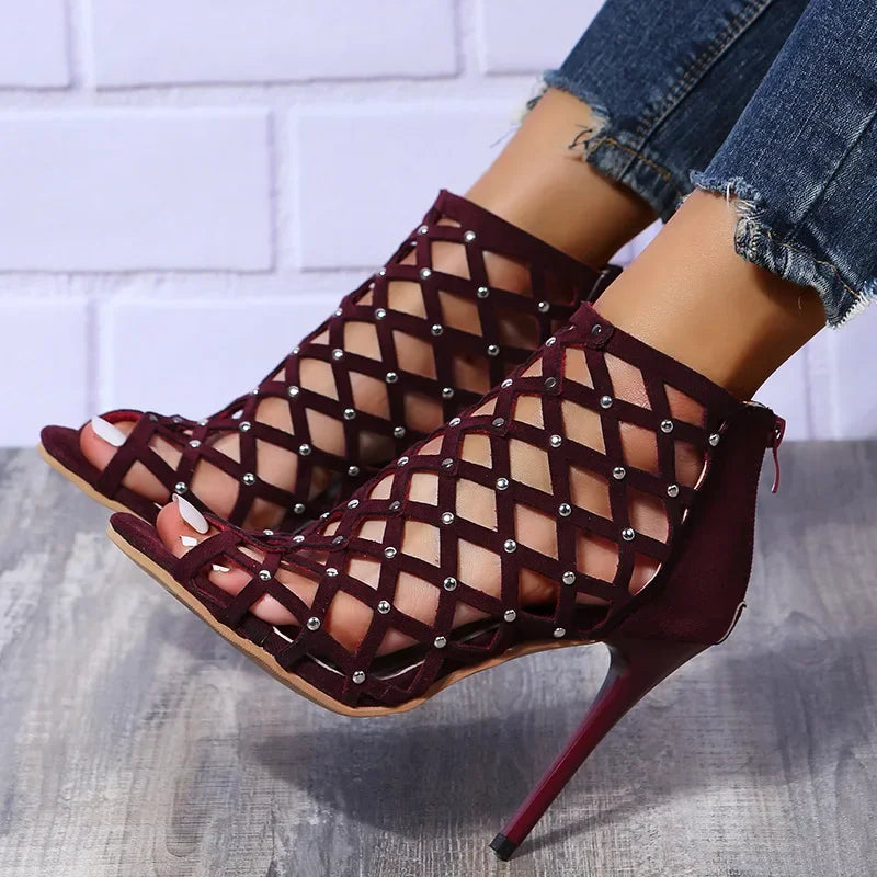 JADA LAMORE STUDDED HEELS