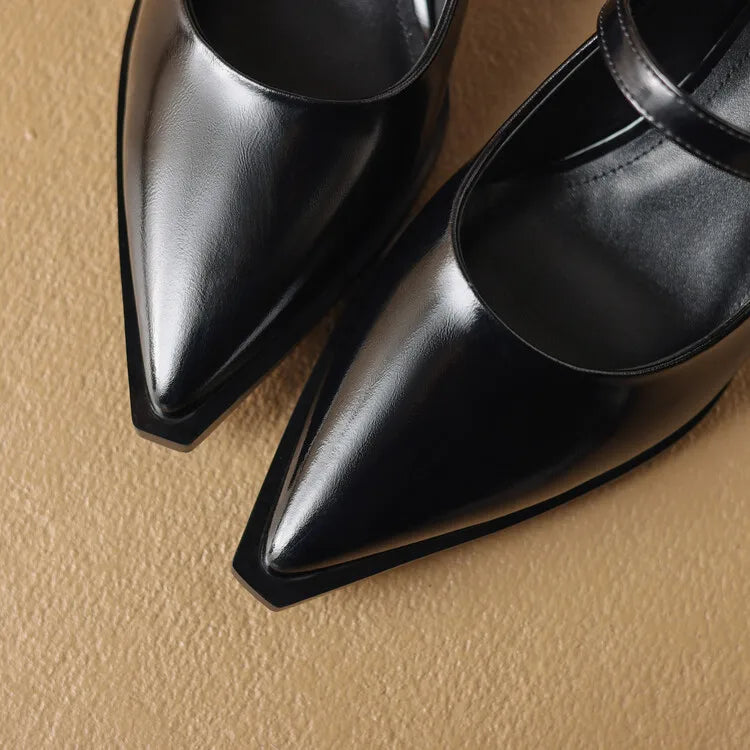 Tacones Allure de cuero genuino