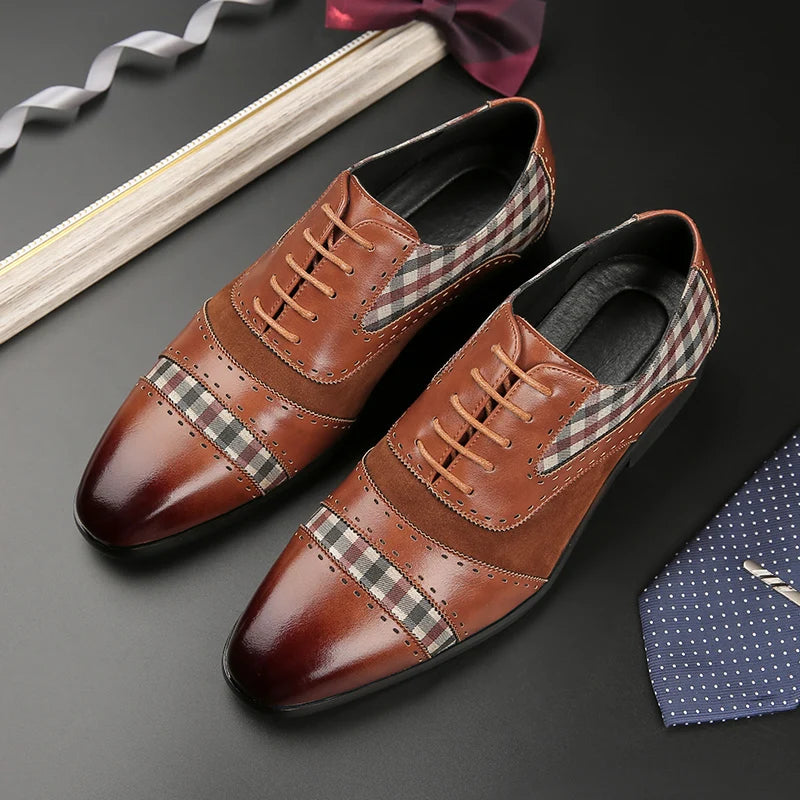 EVANDER CHECK OXFORDS