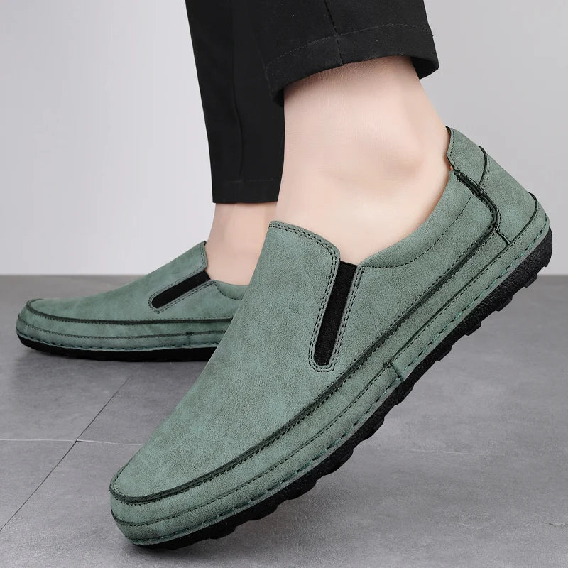 Larvis loafers i ægte læder