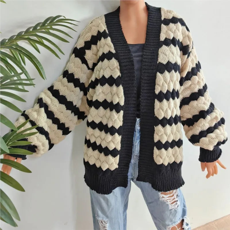 BERENICE STRIPED CARDIGAN