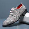 Oxfords Magnus de piel a cuadros