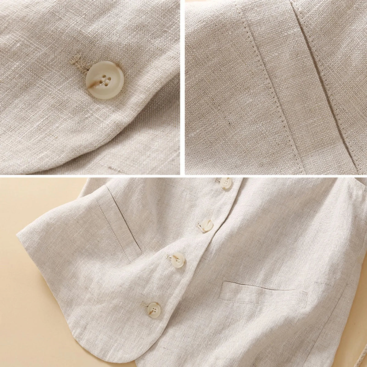Gilet en lin Valestre