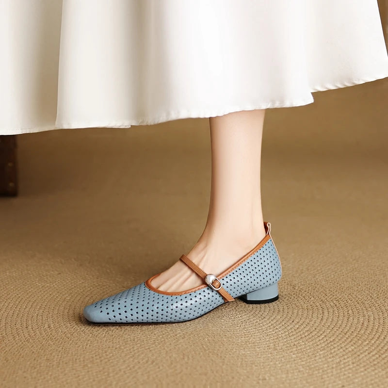RAIKA GENUINE LEATHER MARY JANES