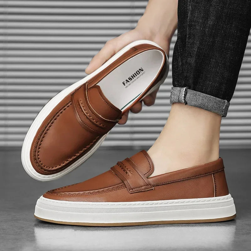 Mocasines Moico de cuero genuino