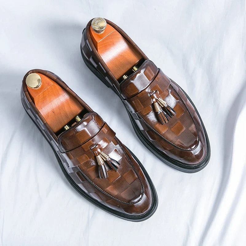 Lorenzo loafers i äkta läder