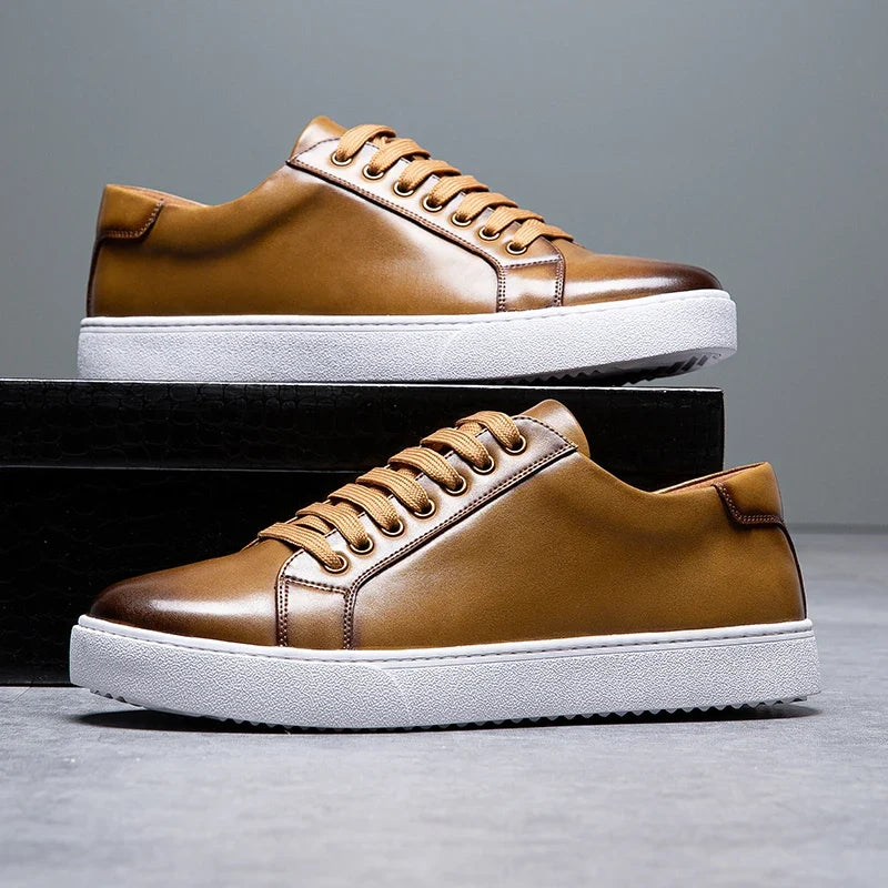 Maver sneakers i ægte læder