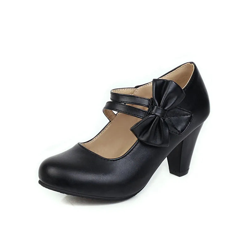 BELLA BOW HEELS
