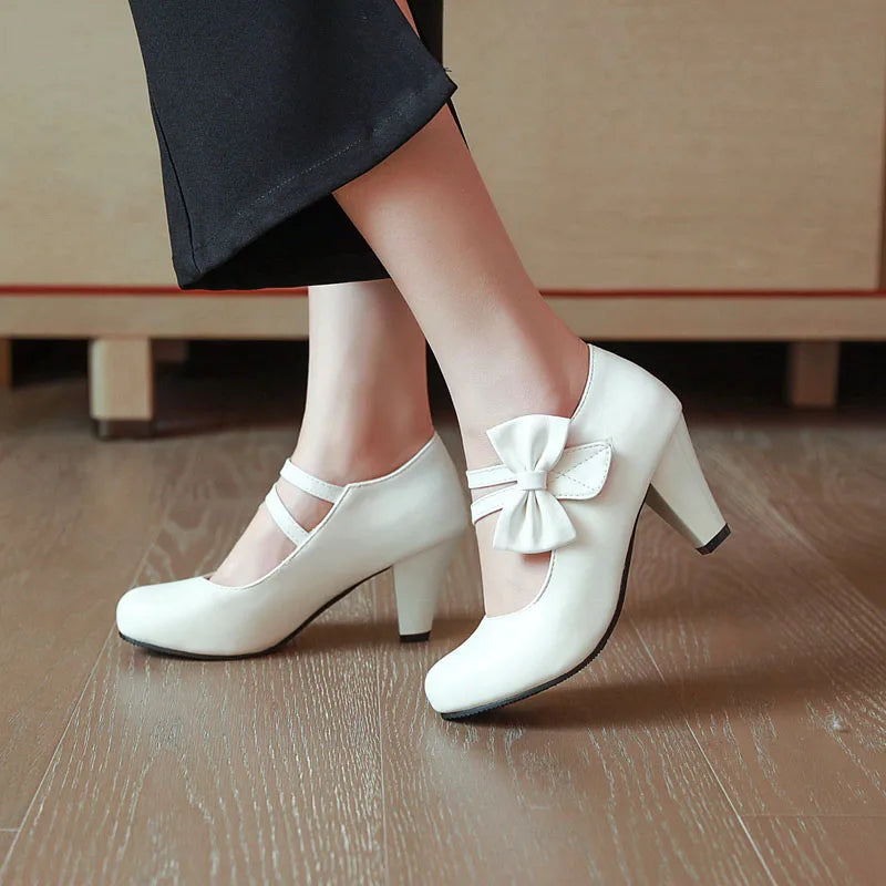 BELLA BOW HEELS