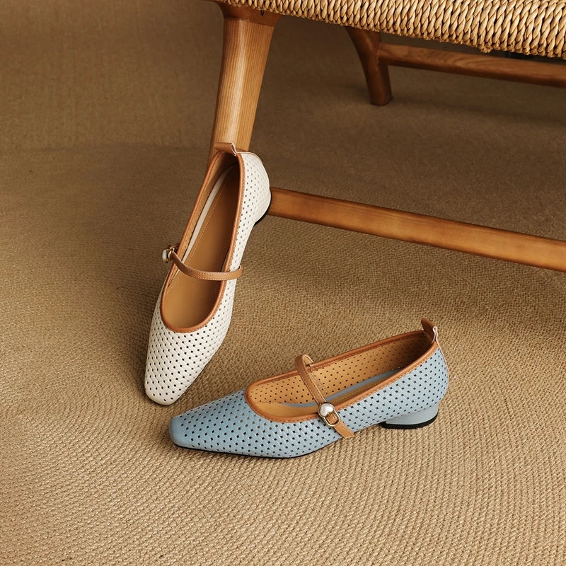 RAIKA GENUINE LEATHER MARY JANES