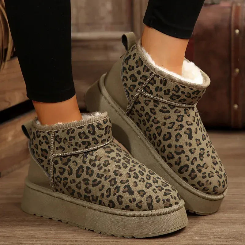 Leopard Vinterstøvletter