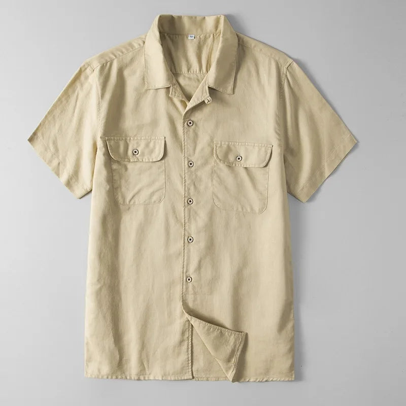 Camicia abbottonata Empire in lino