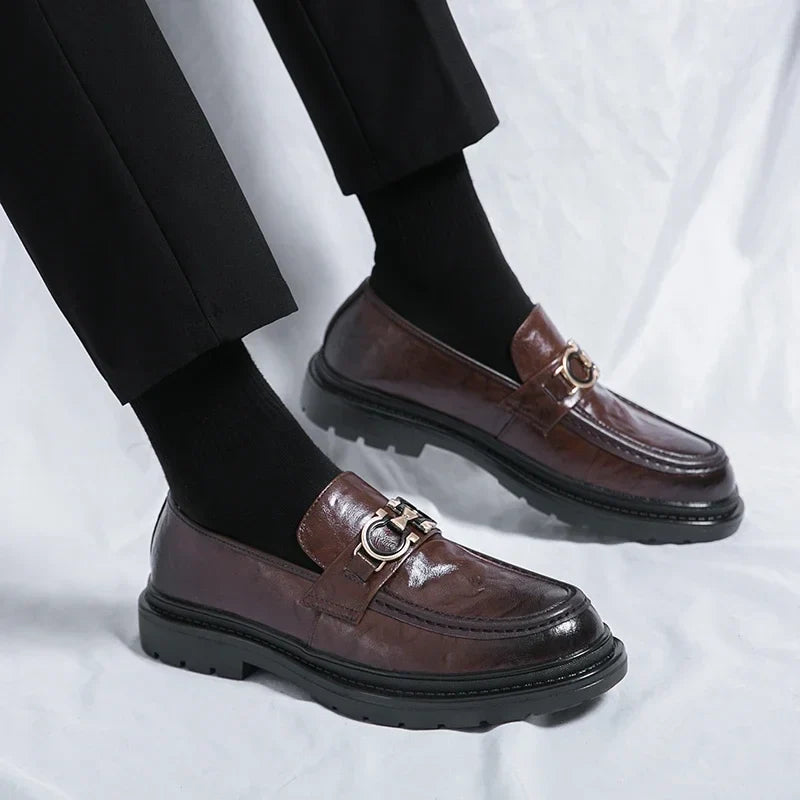 Mocassins Wilbur em pele