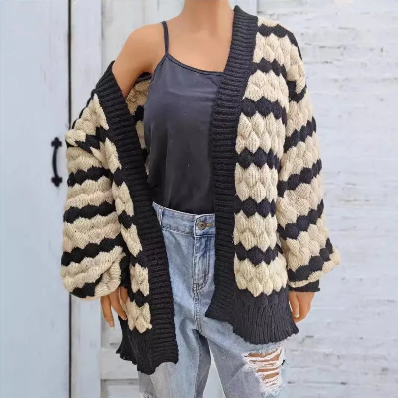 BERENICE STRIPED CARDIGAN