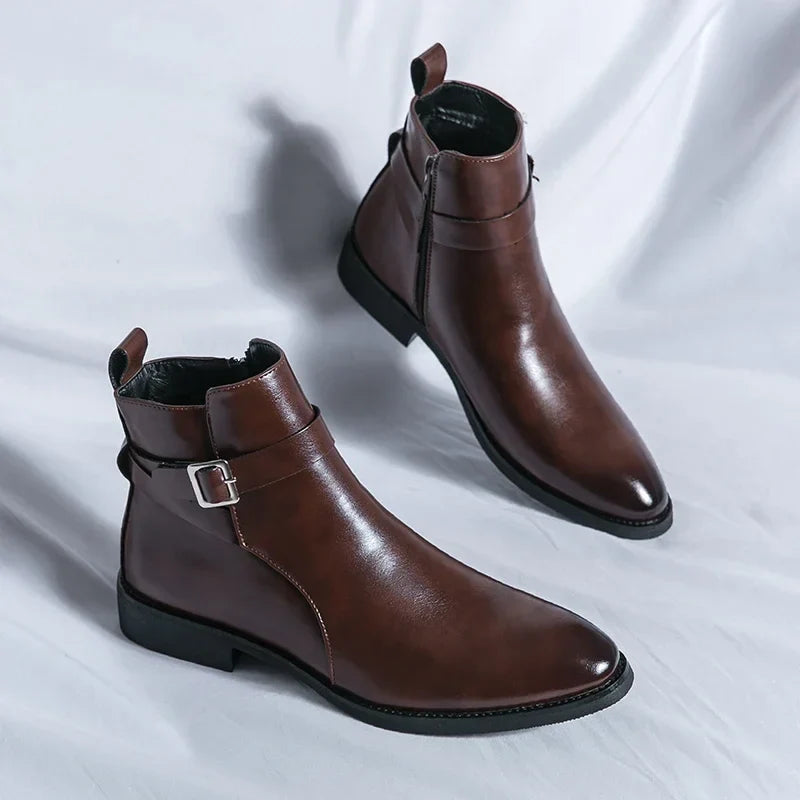 Botas Chelsea Sergio de cuero genuino