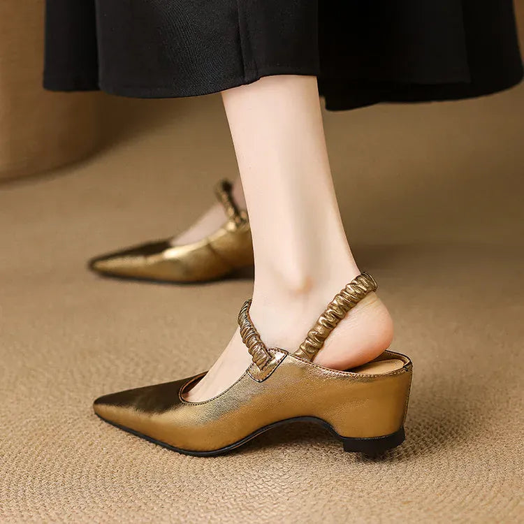 Aurelie flettet slingback