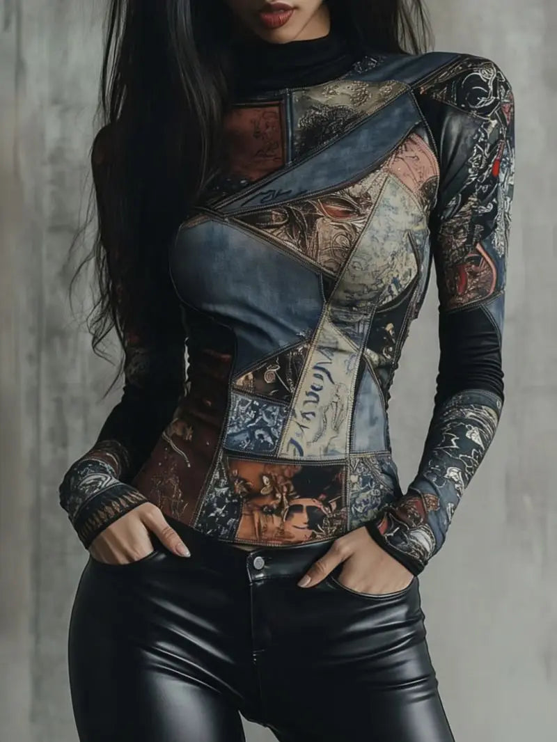 OTTILIE PATCHWORK TOP