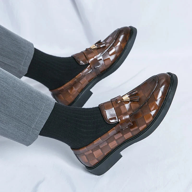 Lorenzo loafers i äkta läder