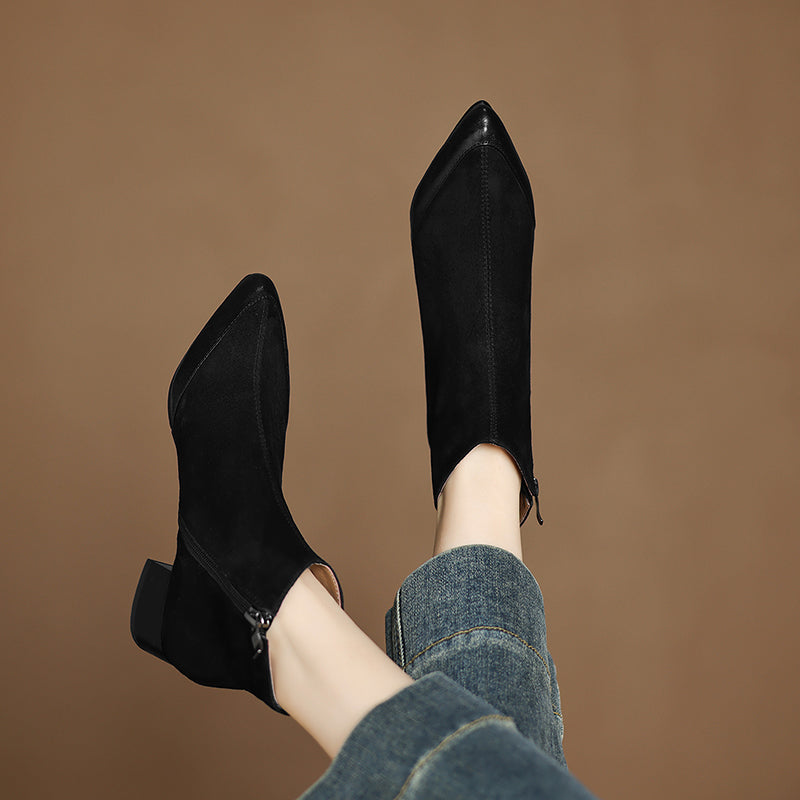 Botins Evie em Camurça Genuína
