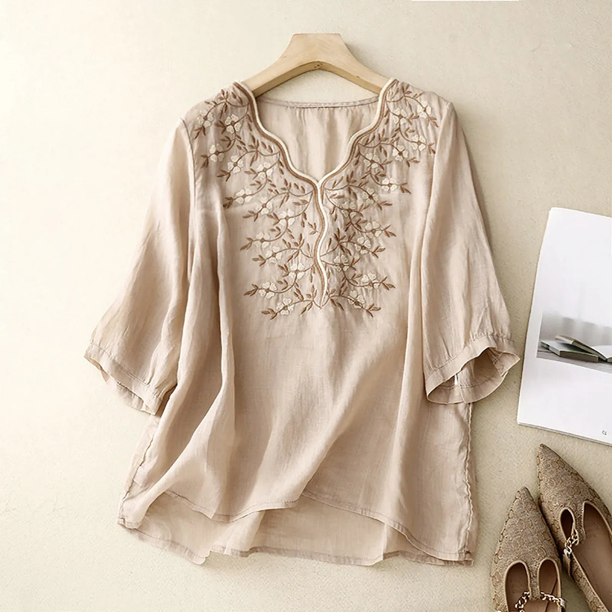 Blusa Jasmine in misto cotone