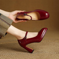 Rosa Genuine Leather Heels