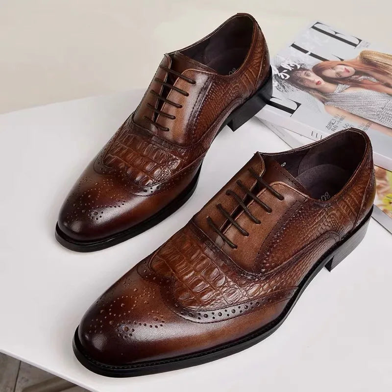DANTE EMBOSSED BROGUES