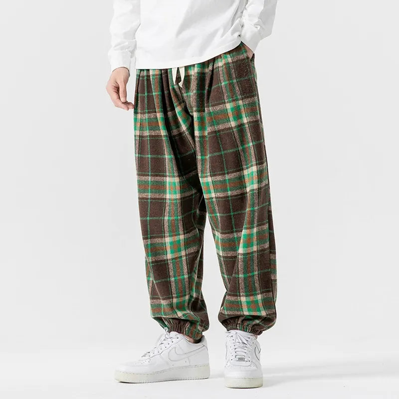 Retro ternede joggingbukser