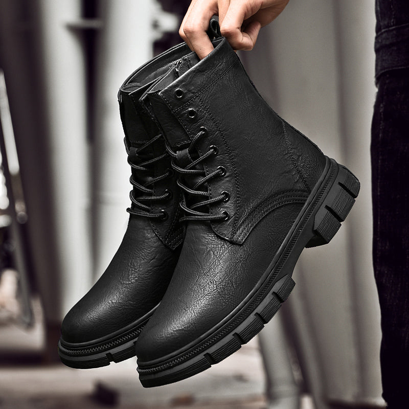 Bottes en cuir véritable