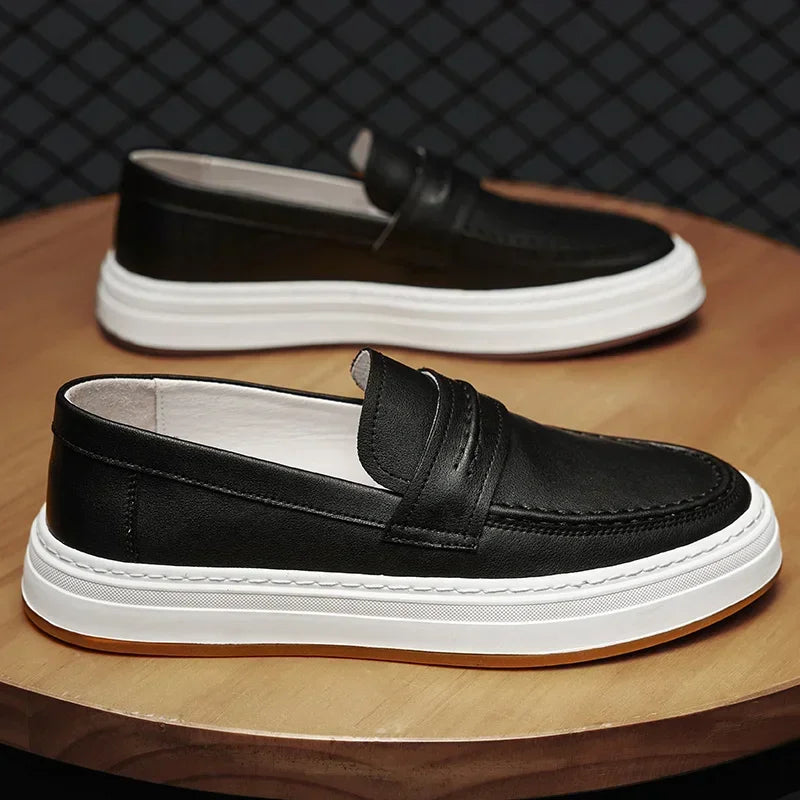 Mocasines Moico de cuero genuino