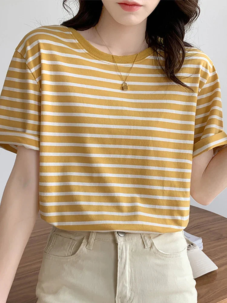 Camicia in cotone a righe Joslyn