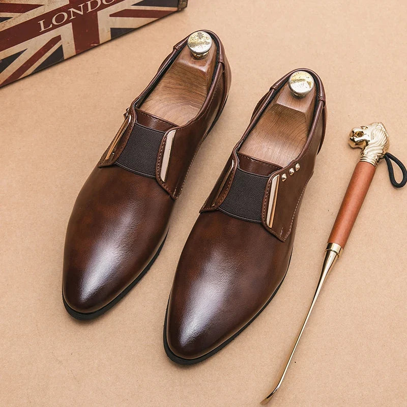 Zapatos de cuero genuino Pedro
