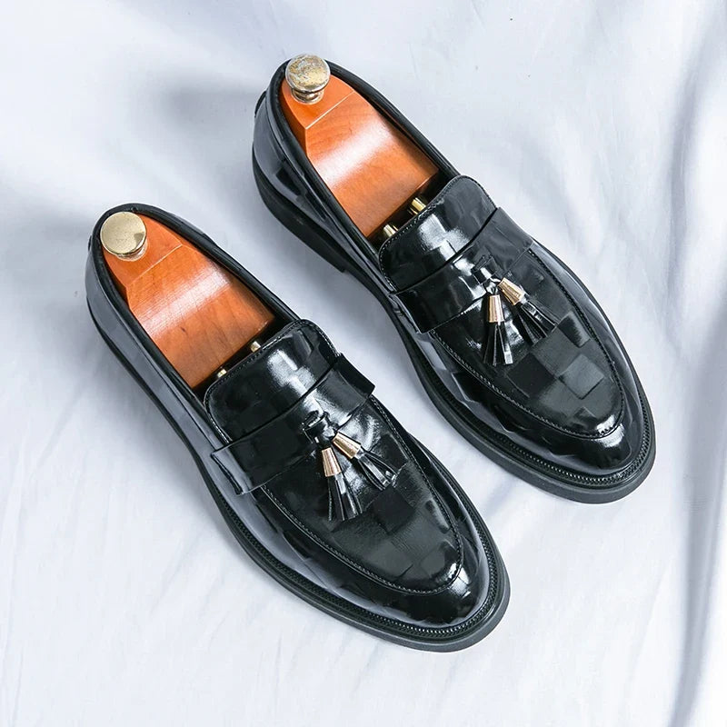 Lorenzo loafers i äkta läder