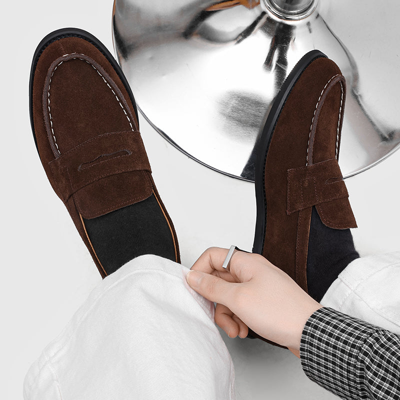 Milan Penny Loafers i Koaskinnsmocka