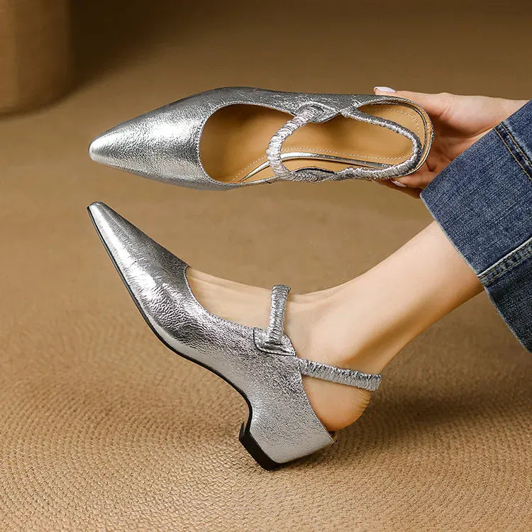 Aurelie flettet slingback