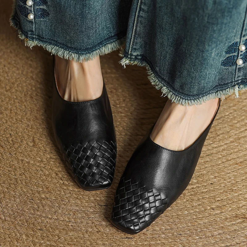 LIORA GENUINE LEATHER MULES