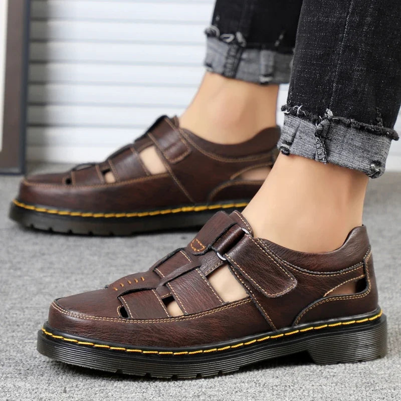 Sandalias Travi de cuero genuino