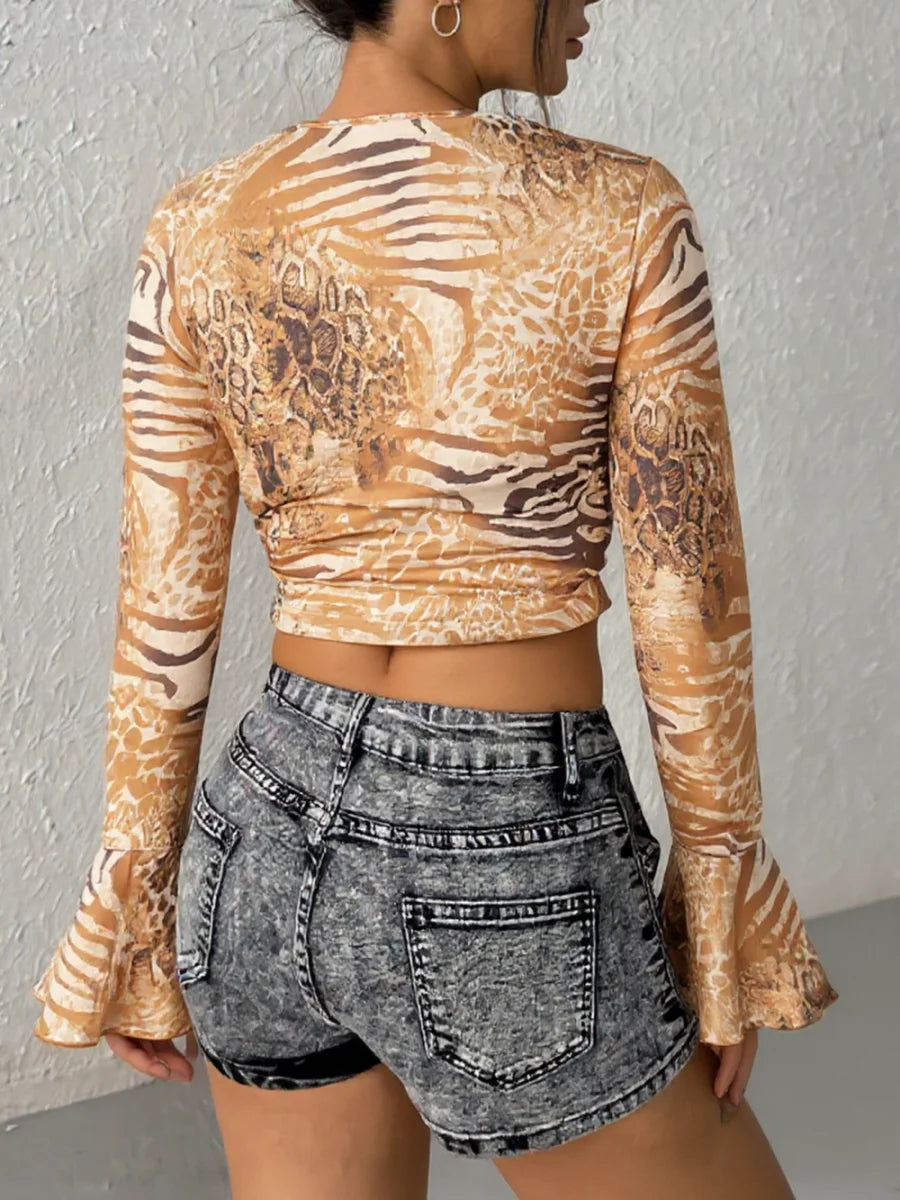 CALISTA RUCHED CROP TOP