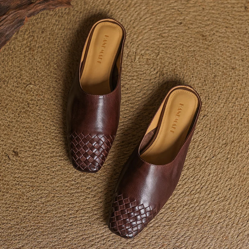 LIORA GENUINE LEATHER MULES