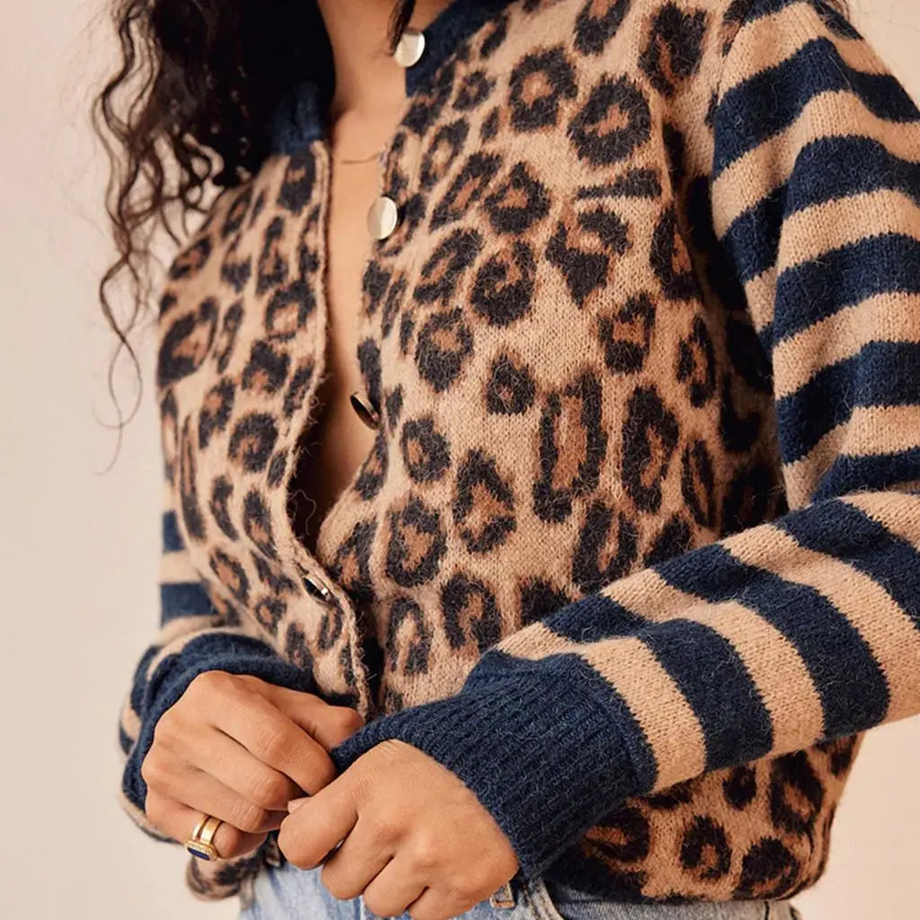 Suéter de leopardo Ferocia