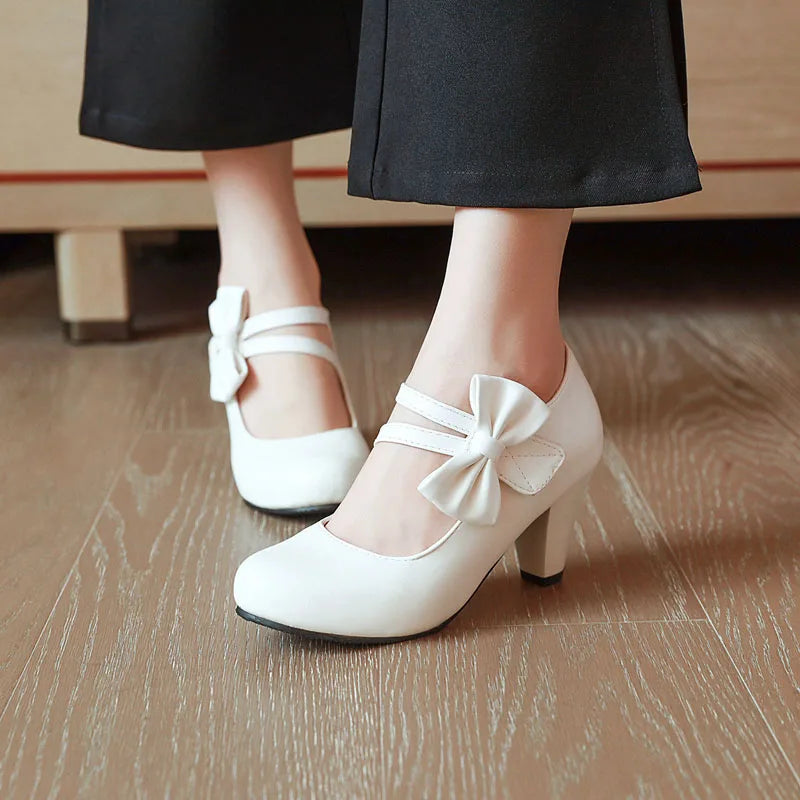 BELLA BOW HEELS