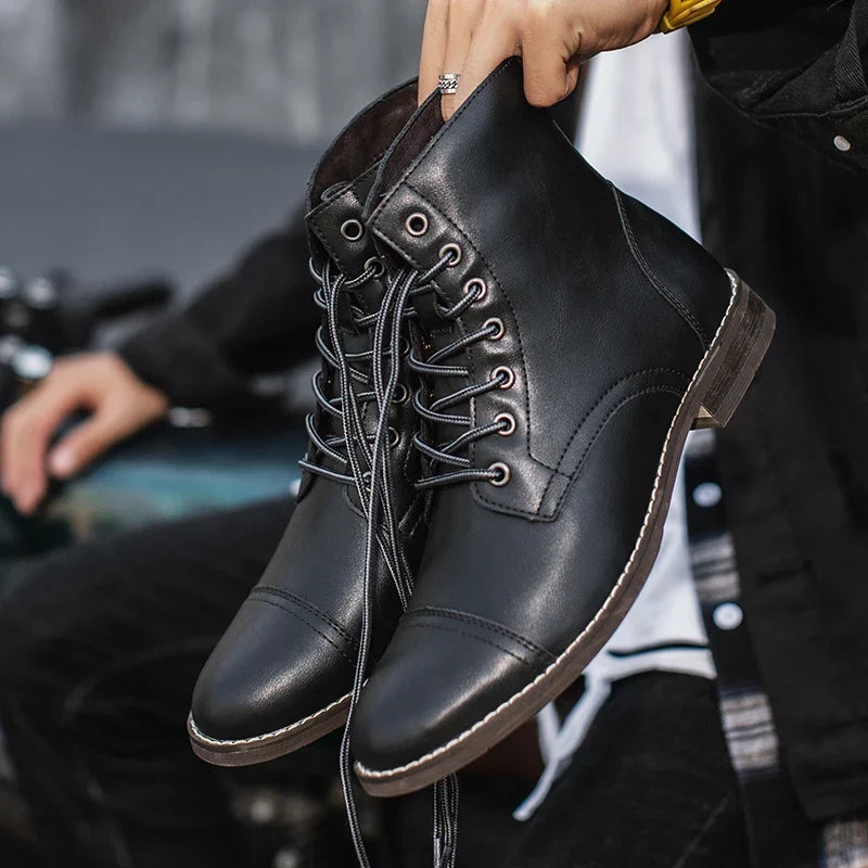 Bottes en cuir Prescott