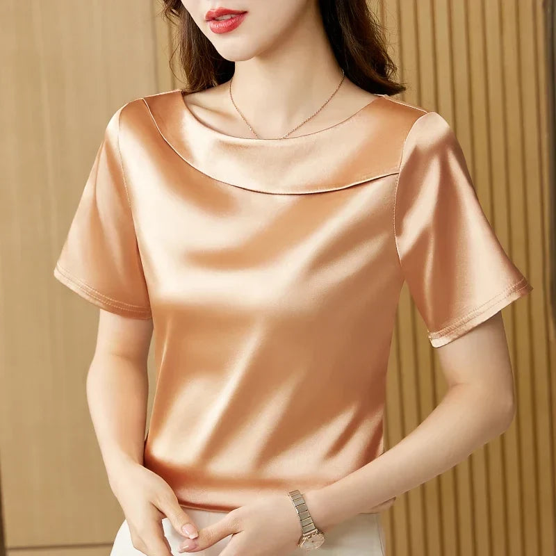 Camicia in raso Nora